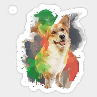 Pretty Corgi Sticker